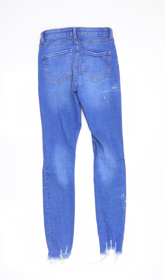 DenimCo Womens Blue Denim Skinny Jeans Size 8 L28 in