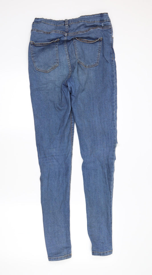 DenimCo Womens Blue Denim Skinny Jeans Size 14 L31 in