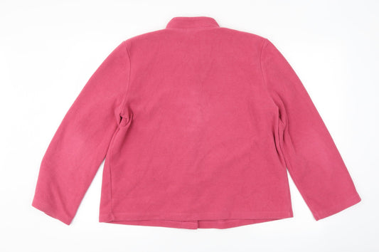 Marks and Spencer Womens Pink Fleece Jacket Size 12