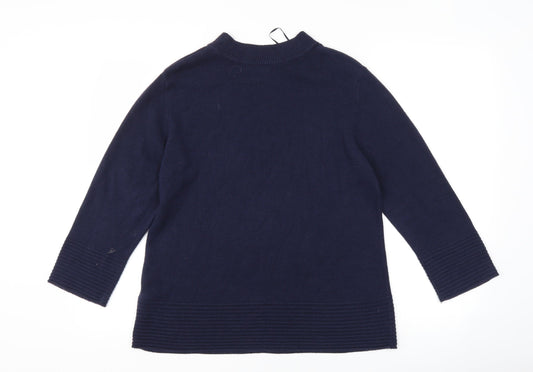Per Una Womens Blue Pullover Jumper Size 14