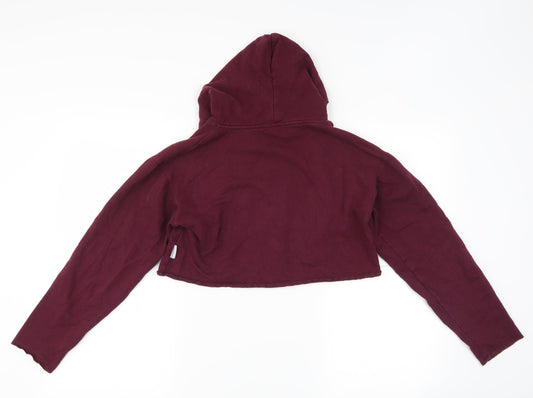 Capital London Womens Purple Pullover Hoodie Size M - london cropped