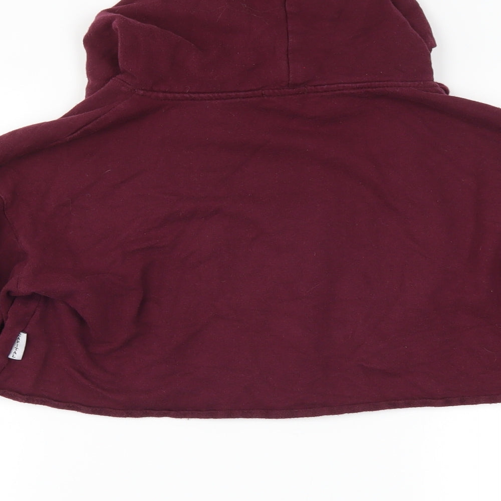 Capital London Womens Purple Pullover Hoodie Size M - london cropped