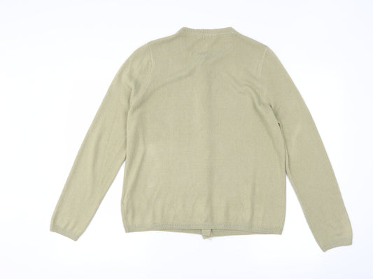 Marks and Spencer Womens Brown Cardigan Jumper Size 14