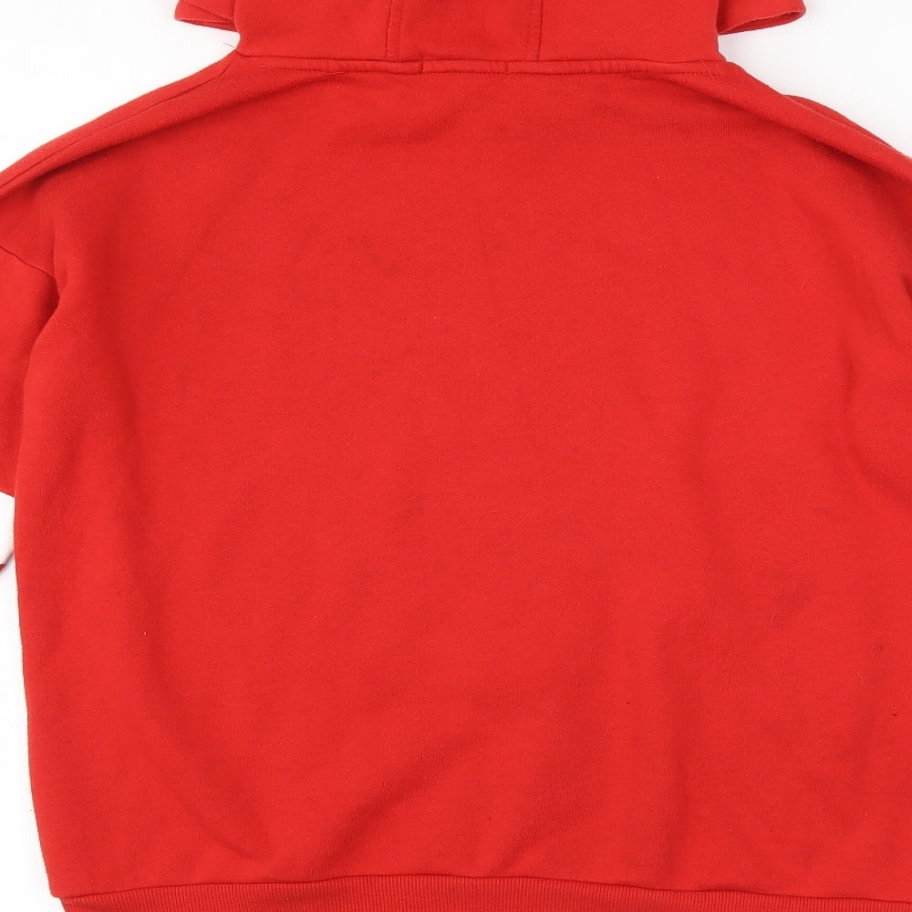 Primark Girls Red Striped Pullover Hoodie Size 14-15 Years