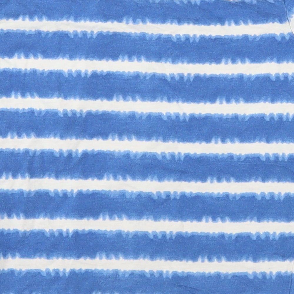 Matalan Boys Blue Striped Basic T-Shirt Size 4-5 Years - Tie Dye