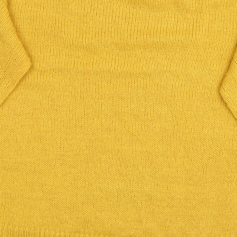 New Look Womens Yellow Pullover Jumper Size M