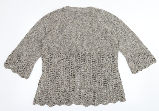 Moda at George Womens Brown Cape Jumper Size 16