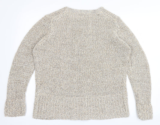 Marks and Spencer Womens Beige Cardigan Jumper Size 14