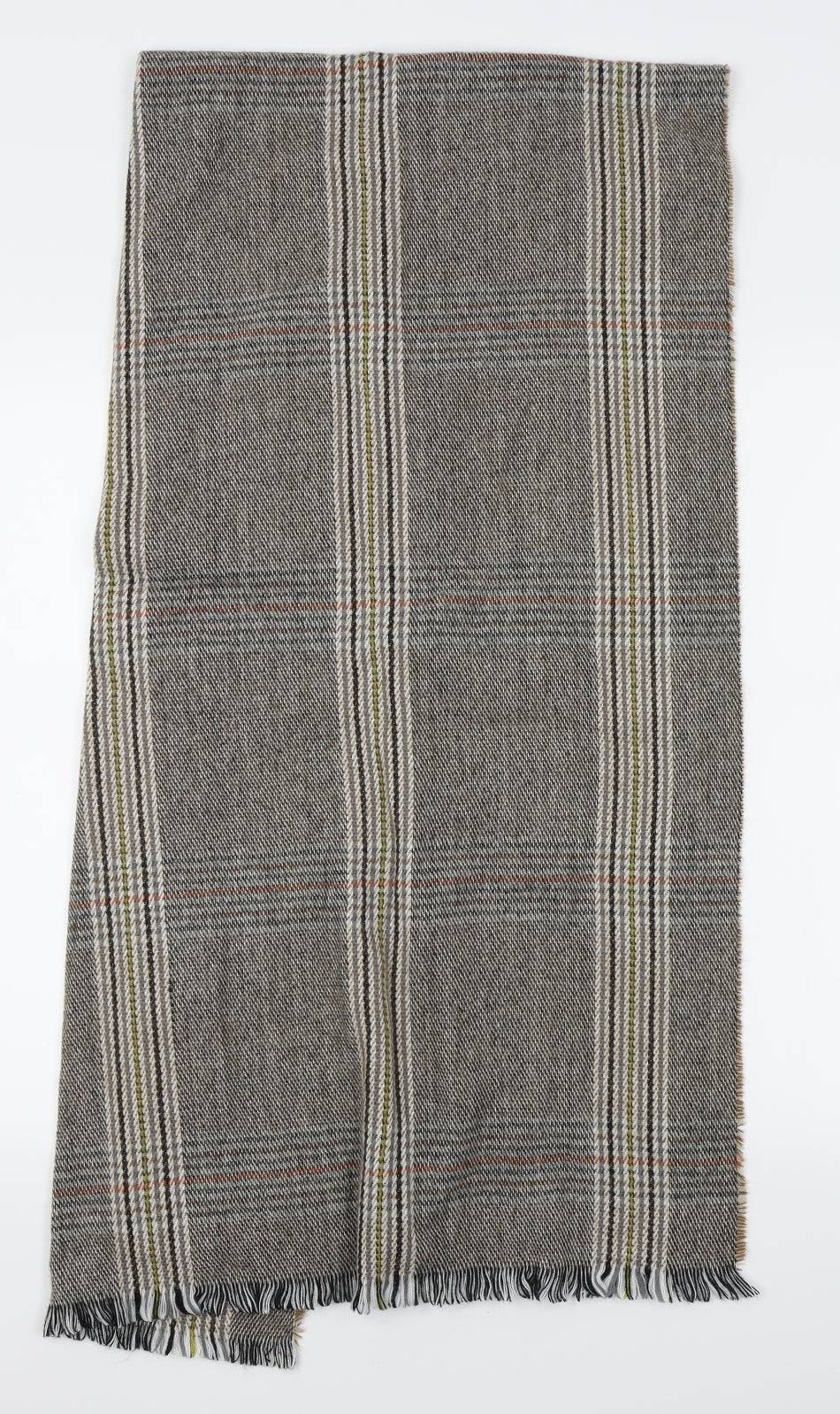 Front view of Primark women’s brown check scarf