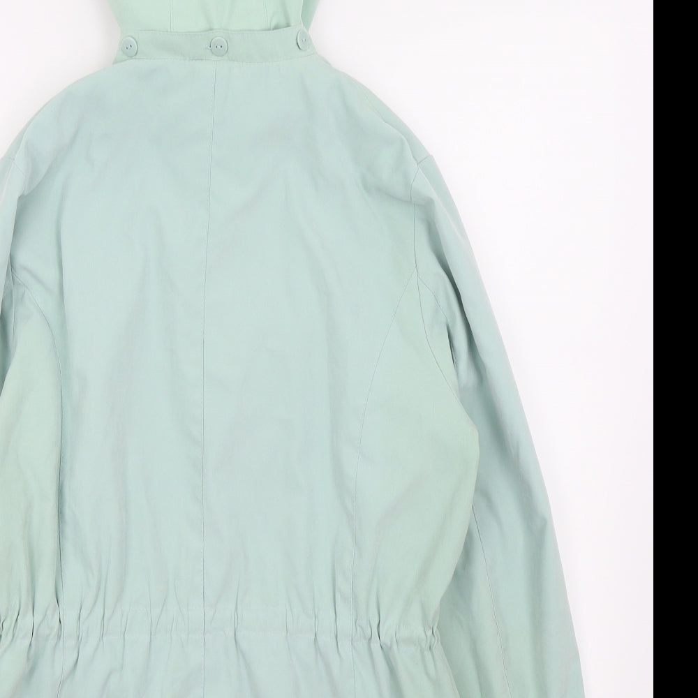 Elegant Womens Blue Overcoat Coat Size 16