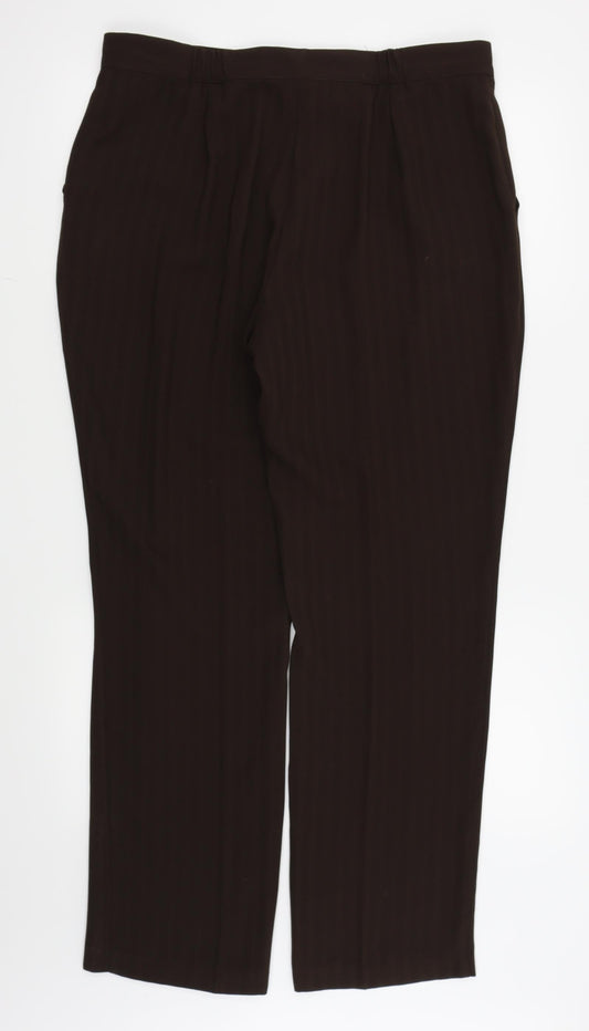Preworn Womens Brown Trousers Size 34 in L29 in