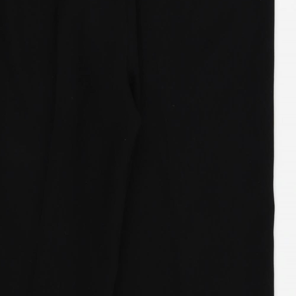 Brand and care label for Marks & Spencer women’s black trousers, size UK 16, 26-inch leg