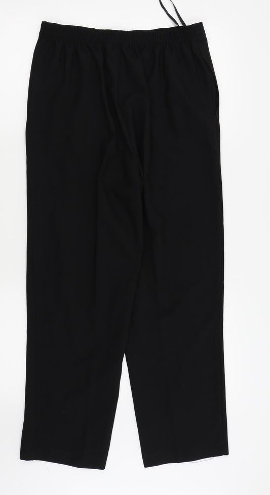 bm collection Womens Black Trousers Size 10 L25 in
