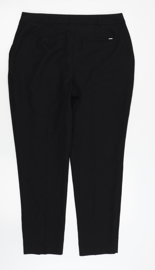 Dorothy Perkins Womens Black Trousers Size 12 L26 in