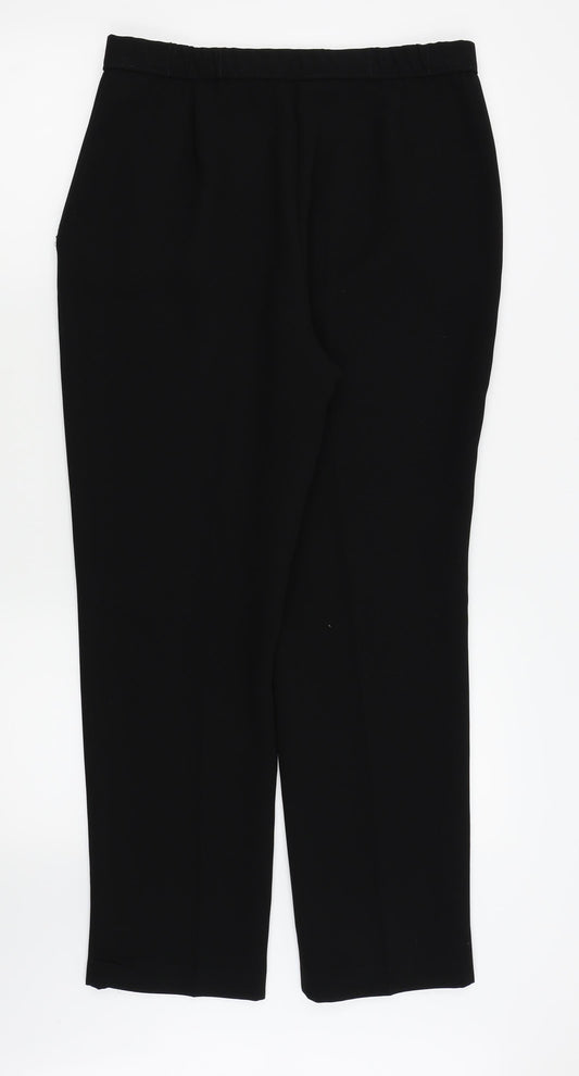 M&S Womens Black Trousers Size 14 L26 in