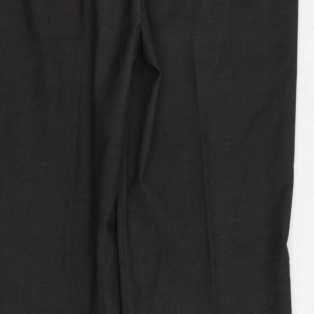 Brand and care label for NEXT women’s grey trousers, size UK 14, 29-inch leg