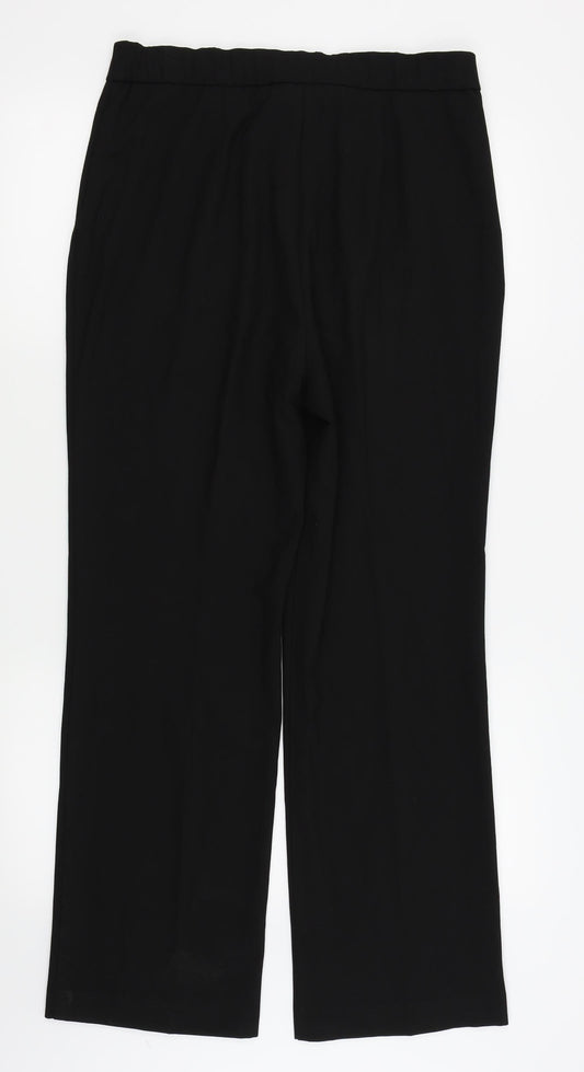 MAGI Womens Black Trousers Size 14 L28 in