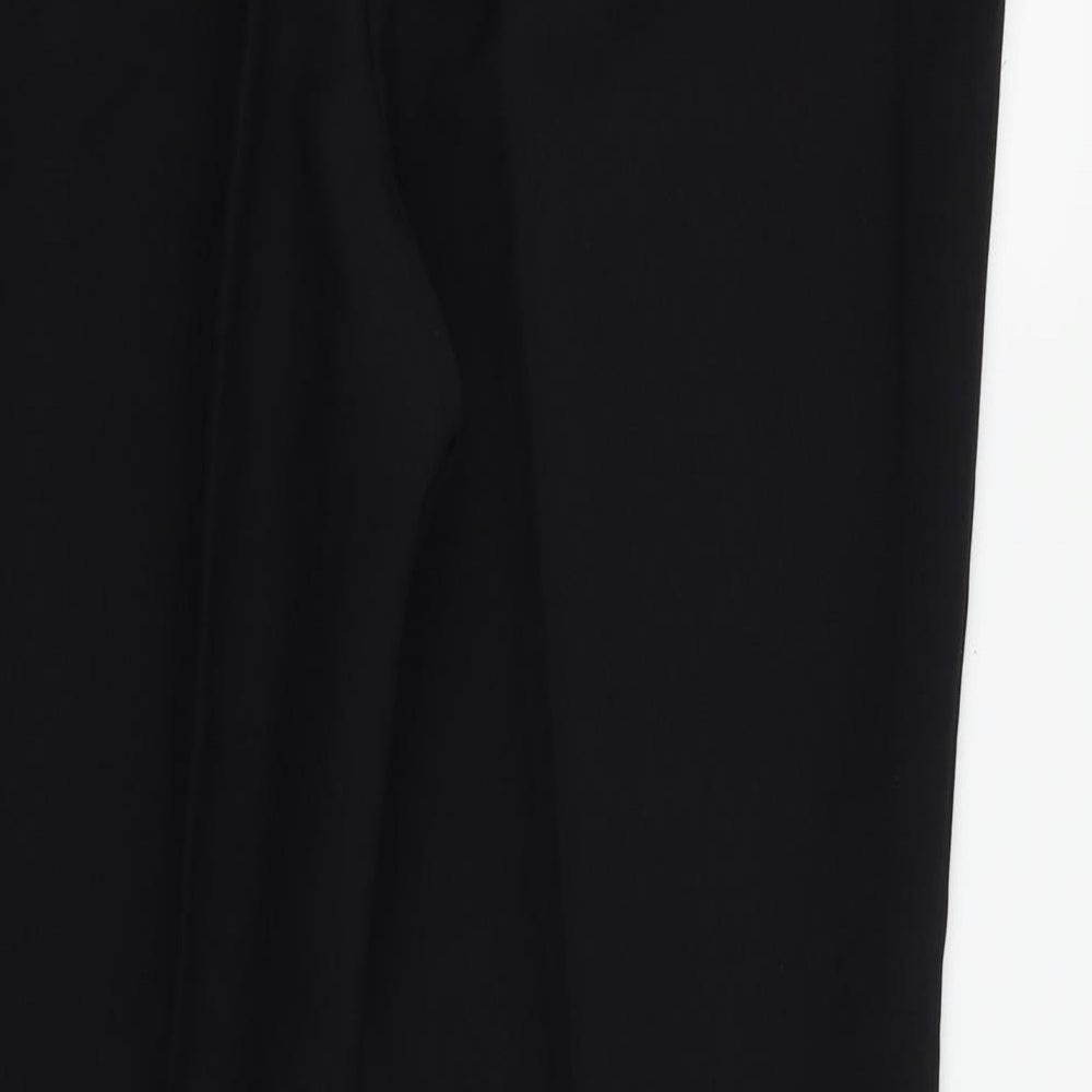 Papaya Womens Black Trousers Size 14 L26 in