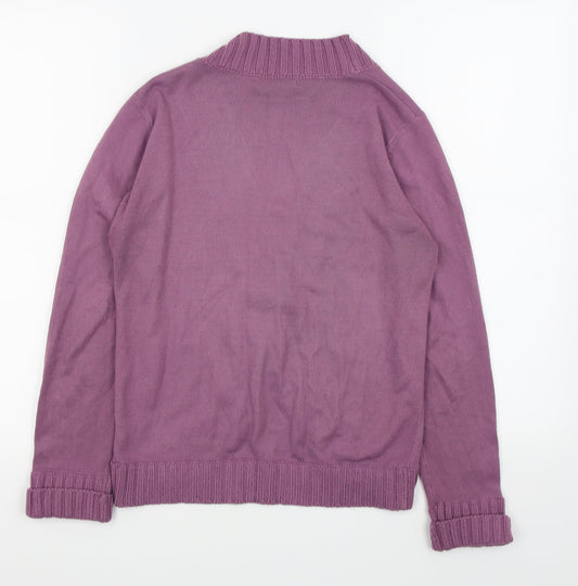 Asda George Womens Purple Cardigan Jumper Size 10