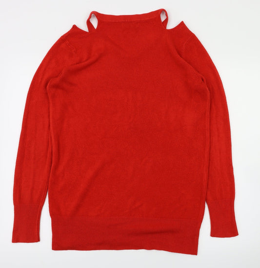 Papaya Womens Red Pullover Jumper Size M