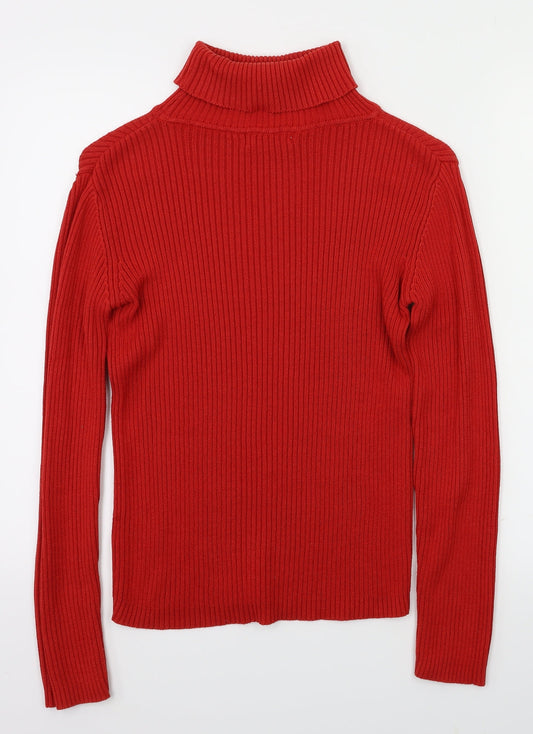 Debbie Morgan Womens Red Pullover Jumper Size M