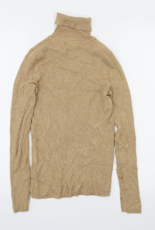 m&s Womens Brown Basic T-Shirt Size 8