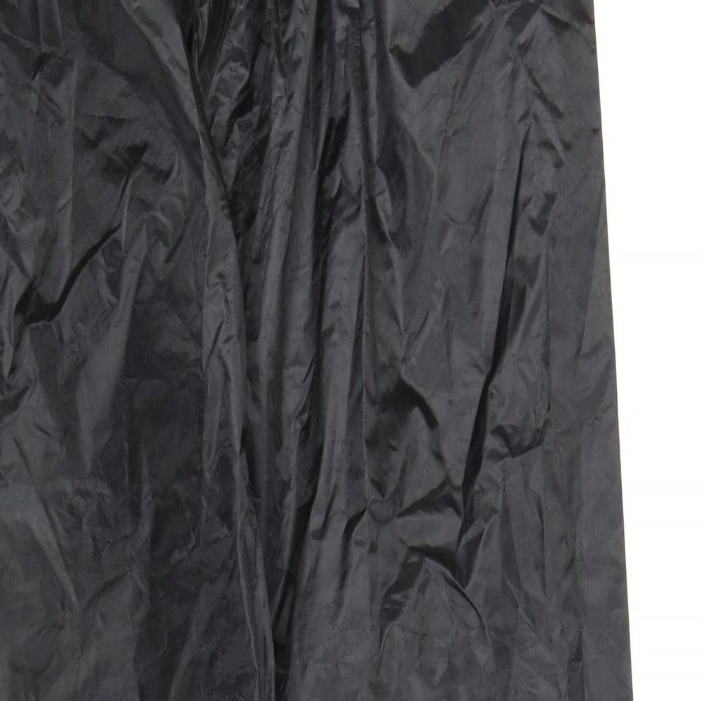 Brand and care label for Black Rock women’s black snow pants trousers, size XL, 27-inch leg