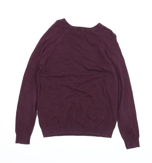 TU Mens Purple Pullover Jumper Size M
