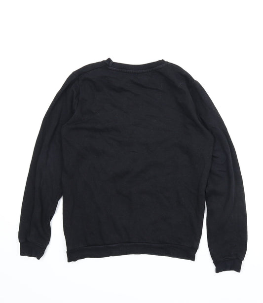 Pep&Co Girls Black Pullover Sweatshirt Size 11-12 Years - Unicorn