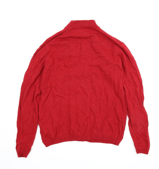 Isle Essentials Womens Red Pullover Jumper Size L