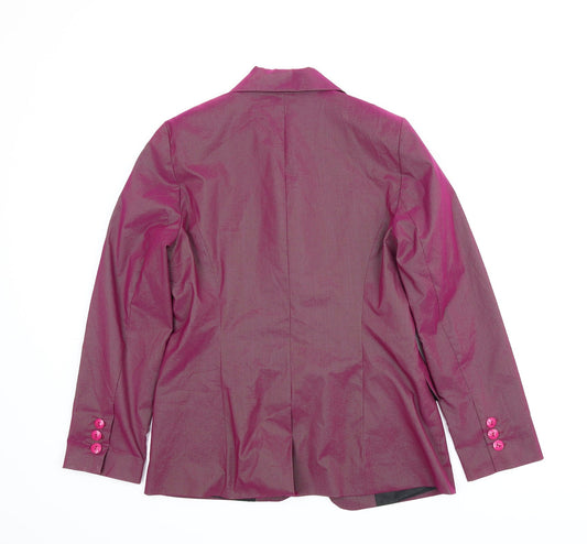 Imitz Womens Purple Jacket Size 6
