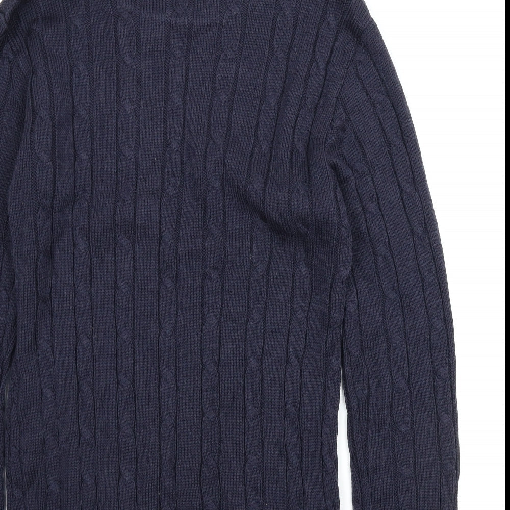Focus Mens Blue Pullover Jumper Size S