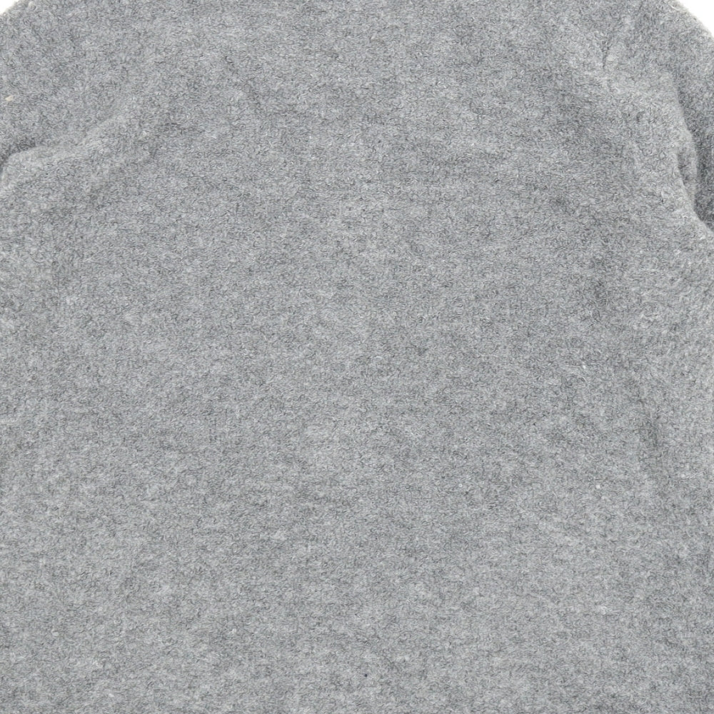 Classic Womens Grey Fleece Full Zip Jumper Size M