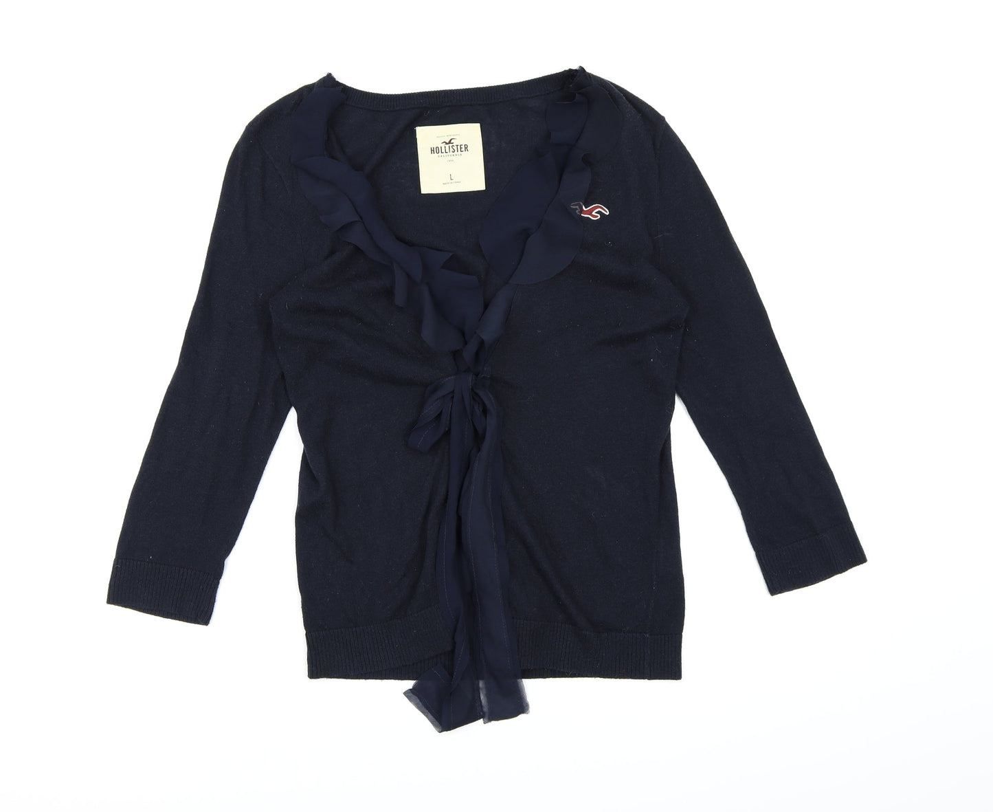 Hollister Womens Blue  Knit Pullover Jumper Size L