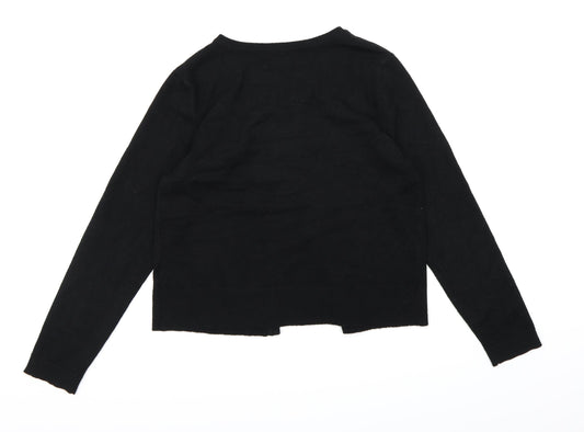 David Emmanuel Womens Black Knit Cardigan Jumper Size S