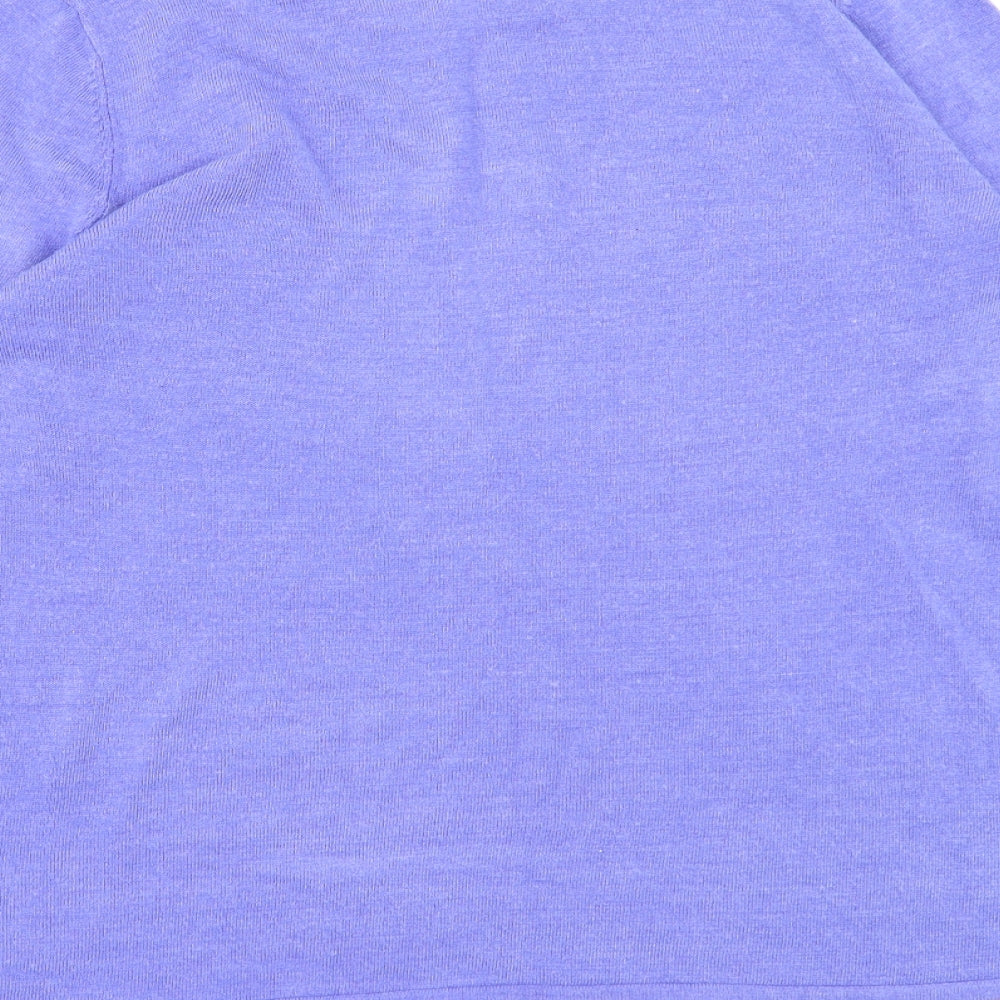 Bonmarché Womens Purple Knit Pullover Jumper Size 14