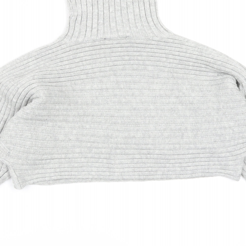 New Look Womens Grey Knit Pullover Jumper Size S