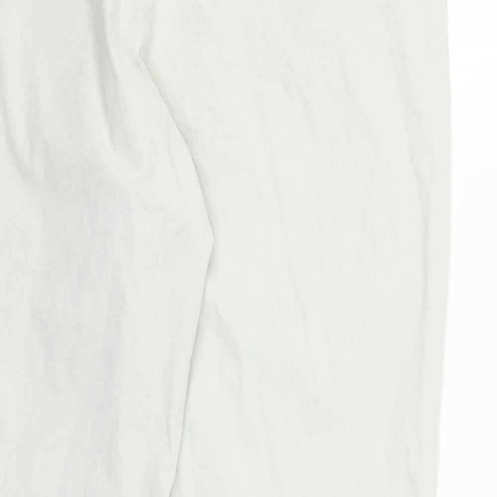 Lindex Womens Ivory Trousers Size 14 L26 in