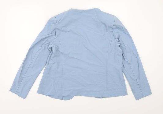 Marks and Spencer Womens Blue Rayon Jacket Blazer Size 16
