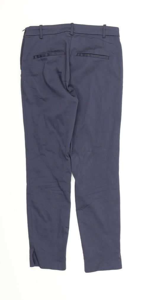 H&M Womens Grey Rayon Chino Trousers Size 10 L26 in