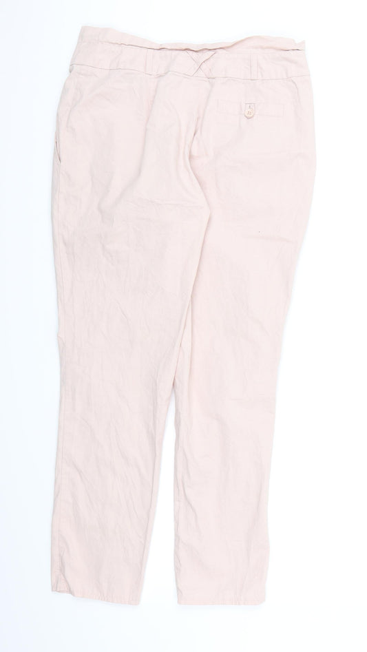 Select Womens Pink Chino Trousers Size 8 L28 in