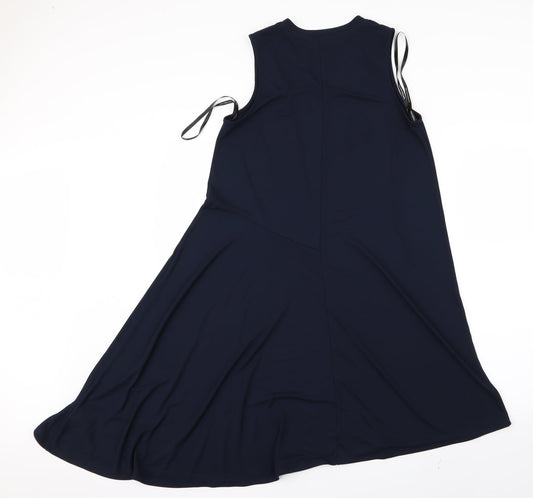 Warehouse Womens Blue A-Line Size 10
