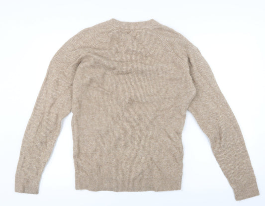 NEXT Womens Beige Knit Pullover Jumper Size S