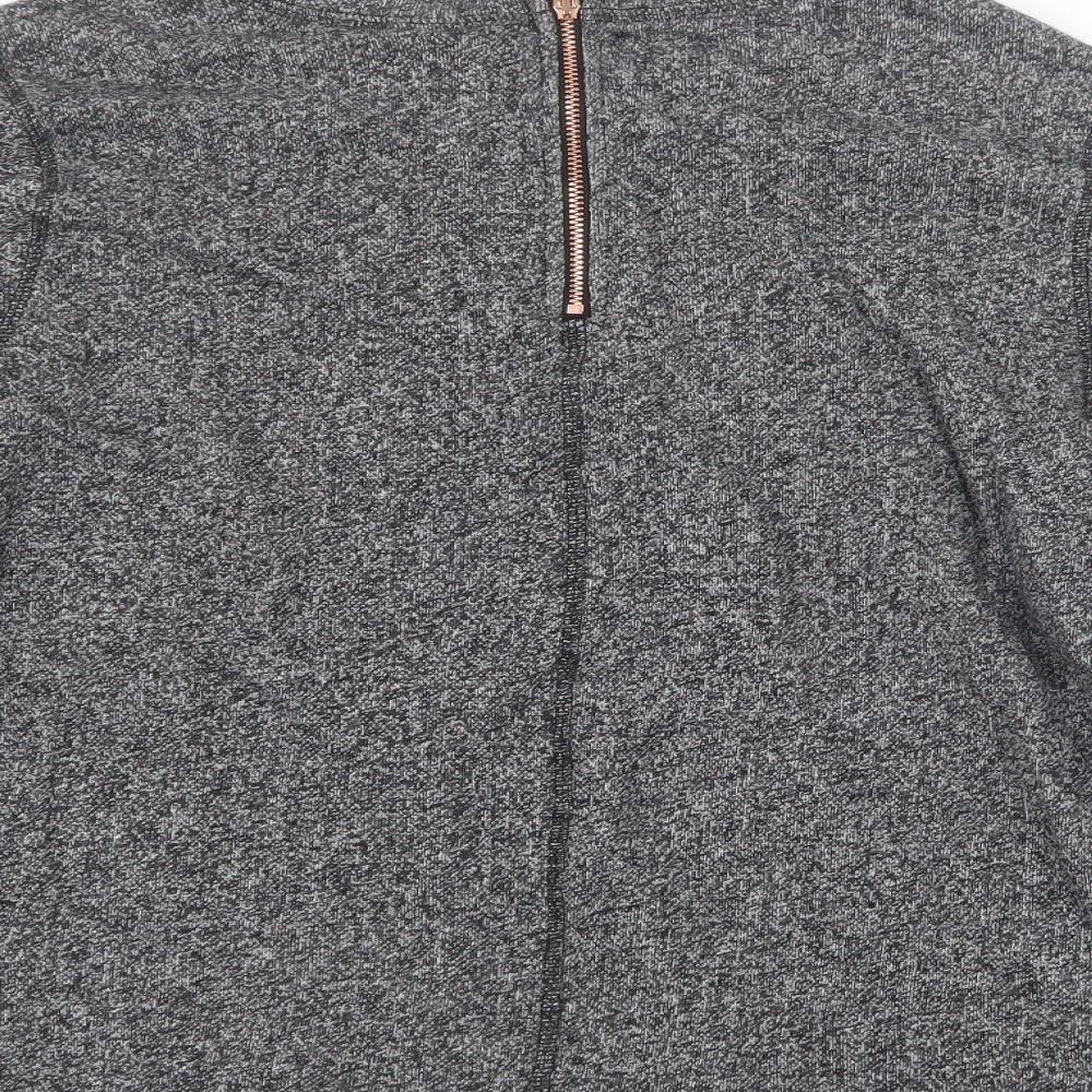 H&M Womens Grey Knit Pullover Jumper Size 14