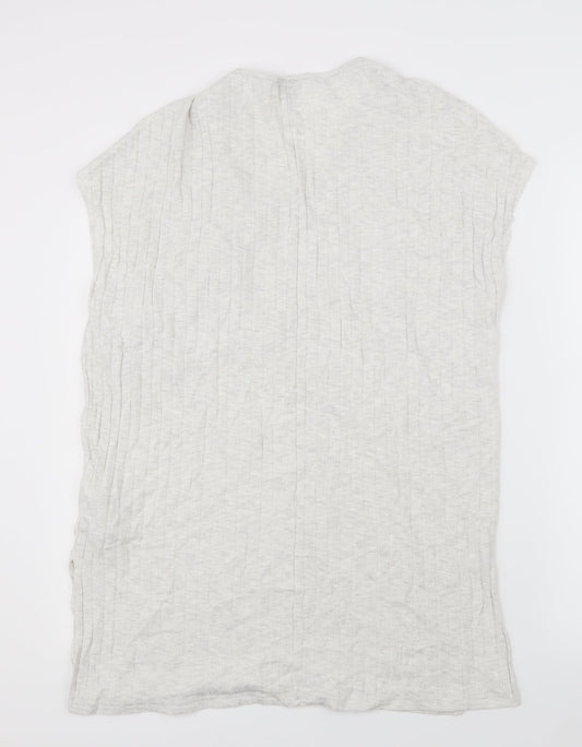 Topshop Womens Grey Basic T-Shirt Size 14