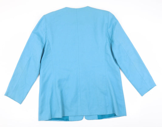 Vivienne Lawrence Womens Blue Jacket Suit Jacket Size 18