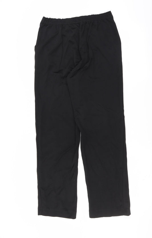 bm collection Womens Black Trousers Size 10 L28 in - jogger style