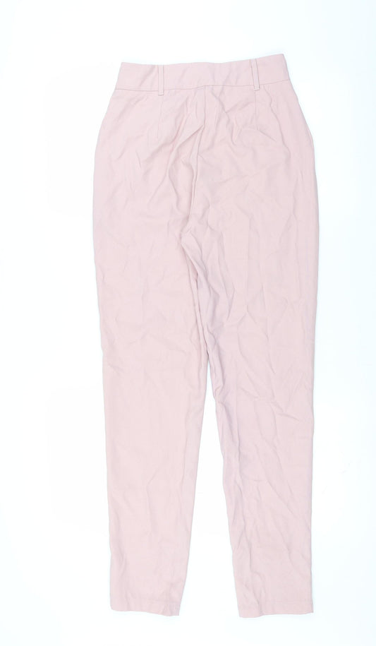PRETTYLITTLETHING Womens Pink Trousers Size 6 L28 in