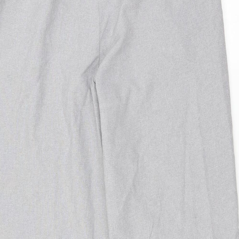Slimma Womens Grey Trousers Size 14 L27 in