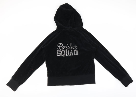 Tone Sport Womens Black Full Zip Hoodie Size L - Bride Squad